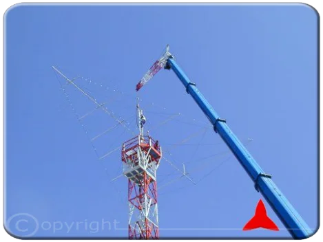 ARL531 log-periodica logaritmica HF antenna direzionale per la lunga distanza c 2-50 MHz 7 dB