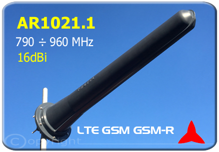 AR1021.1 Antena direccional Yagi 790-960 MHz LTE- GSM - GSM-R 16 dBi