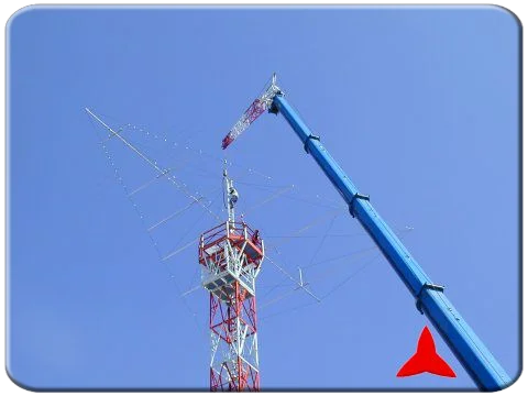 ARL531 log-periódica logarítmica direccional antena HF para larga distancia c 2-50 MHz 7 dB