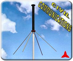 ARO313XZ Monitoreo TBT Banda Civil  Antena omnidireccional para mediciones ground plane 154 - 174 MHz