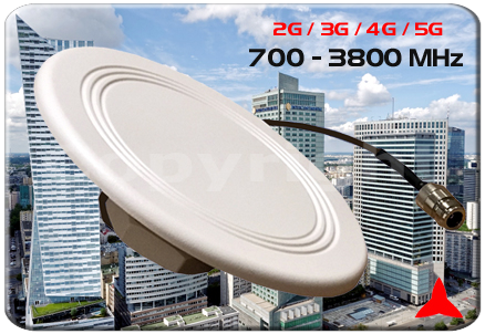 ARO589XZ Antena omnidireccional interior ultrafina 700 3800 mhz 2G 3G 4G 5G protel