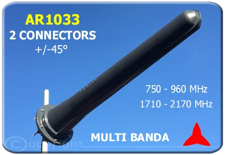 AR1033 Yagi antena direccional de alta ganancia, banda 3G GSM-R umts  dcs gsm lte 4g 750 - 960 MHz 1710 - 2170 MHz