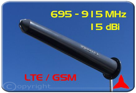 Protel AR1050 Antena direccional Yagi 695-915 MHz LTE- GSM 15 dBi