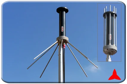 Antena de medición y vigilancia ground plane DAB 174-200mhz 200-230 Mhz protel