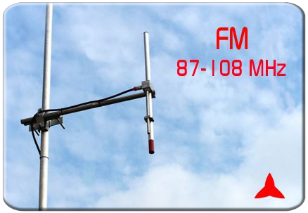 ARDCKM-B-13X BANDA ESTRECHA Antena dipolo Omnidireccional FM 87 108 MHz
