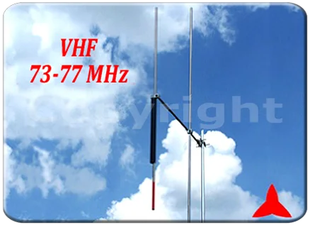 ARYCKM-A-25XZ Direccional Yagi Antena 2 elementos 73-77 MHz Protel