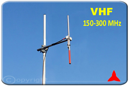 ARDCKM-D-13X antena VHF dipolo Omnidirectional 150-300 MHz Protel