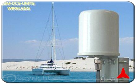 ARO68913.5XZ Antena omnidireccional de cuatro bandas GSM-DCS-UMTS-WLAN HOT SPOT 870 - 960 MHz 1700 - 2500 MHz