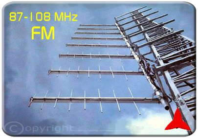 ARL0208 Antena FM periódica logarítmica 87.5 -108 MHz