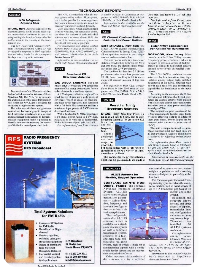 Protel Press Radio World Magazine  03-1999