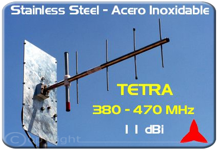 AR1047 Protel Antenas direccionales Tetra 11 dBi  380 ÷ 470 MHz
