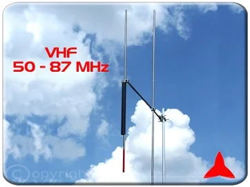 antena yagi direccional FM 2 elementos Protel ARYCKM-A-25X 50-87 mhz